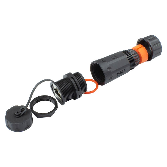 GoodConnections Acoplador de cable de parcheo Alcasa ODC-06 Outdoor IP68 Cat.6A Negro GoodConnections Acoplador de cable de parcheo Alcasa ODC-06 Outdoor IP68 Cat.6A Negro
