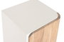DKD Home Decor Mesita de Noche Scandi white Natural Blanco Mango Acacia 35 x 50 x 40 cm