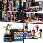 LEGO 42619 Friends Pop Star Tourbus, Juguete musical con 4 minimuñecos, Regalo para niños a partir de 8 años