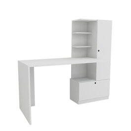 Hanah Home Mesa de Estudio Escandinava Blanca 149.5 cm Ancho