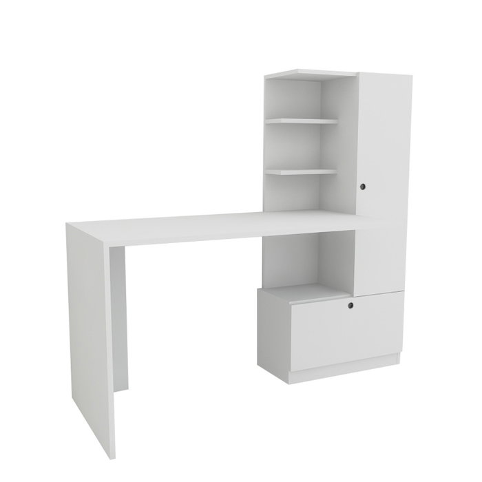 Hanah Home Mesa de Estudio Escandinava Blanca 149.5 cm Ancho Hanah Home Mesa de Estudio Escandinava Blanca 149.5 cm Ancho