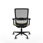 PIQUERAS Y CRESPO Silla de oficina Haches con mecanismo Sincro/Traslack, Crema y Gris