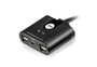 Aten US224 Switch de periféricos USB 2.0 para 2 computadoras y 4 dispositivos