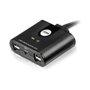 Aten US224 Switch de periféricos USB 2.0 para 2 computadoras y 4 dispositivos
