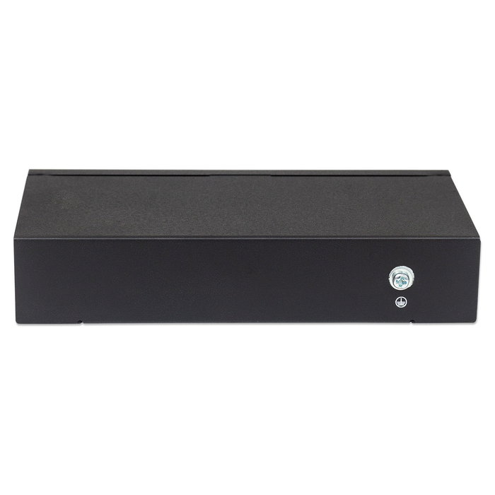 Intellinet 543471 Répéteur Prolongateur PoE+ 2 Ports Gigabit Haute Puissance, Compatible IEEE 802.3at/af, Portée 100m, Boîtier Métal