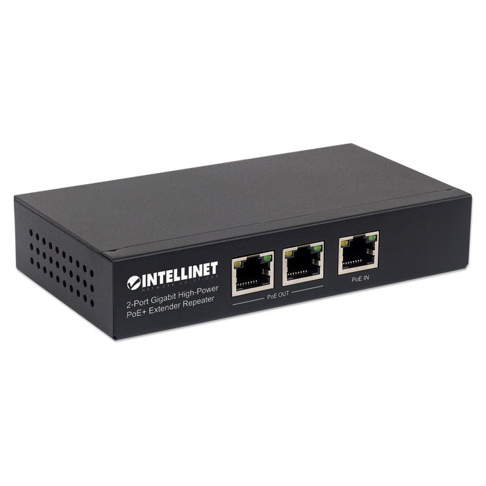 Intellinet 561266 Extender PoE+ Gigabit de 2 puertos Intellinet 561266 Extender PoE+ Gigabit de 2 puertos