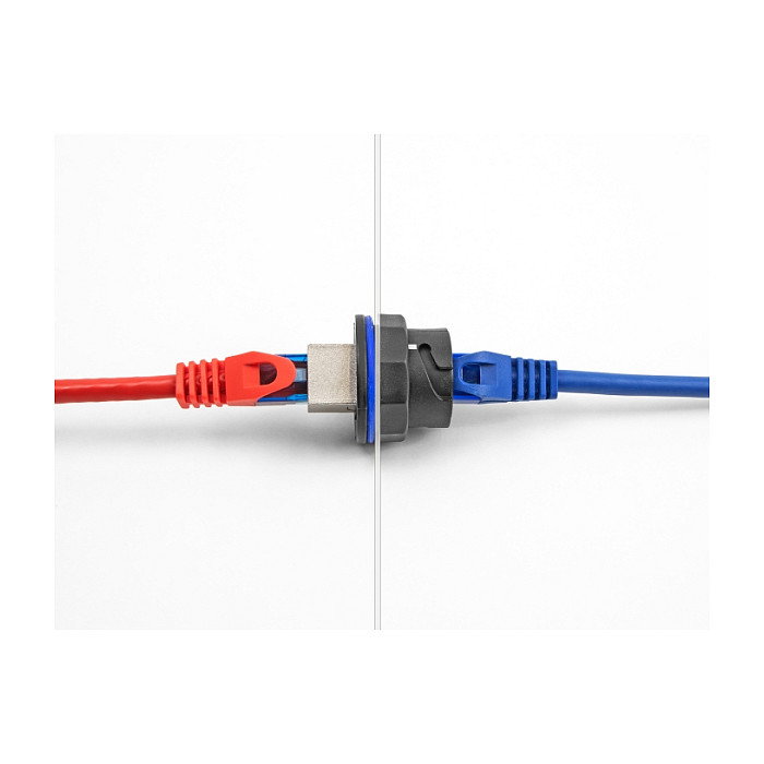 DeLOCK Conector empotrable RJ45 Cat.6A Negro