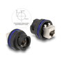 DeLOCK Conector empotrable RJ45 Cat.6A Negro
