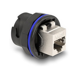 DeLOCK Conector empotrable RJ45 Cat.6A Negro