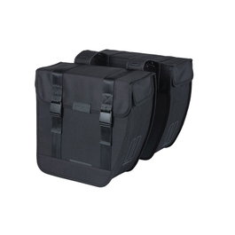 Basil Tour XL Alforjas Impermeables 35L Poliéster Negro con Reflectantes - Portabultos Universal