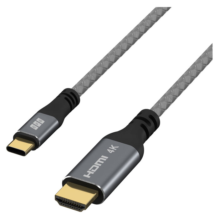 EFB Elektronik Cable USB-C a HDMI 4K30Hz 1,8m Gris
