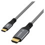 EFB Elektronik Cable USB-C a HDMI 4K30Hz 1,8m Gris