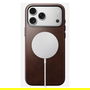 Nomad iPhone 17 Pro Max Funda de Cuero Tradicional Rustic Brown con Compatibilidad MagSafe - Resistente a Rayones y Polvo