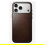 Nomad iPhone 17 Pro Max Funda de Cuero Tradicional Rustic Brown con Compatibilidad MagSafe - Resistente a Rayones y Polvo