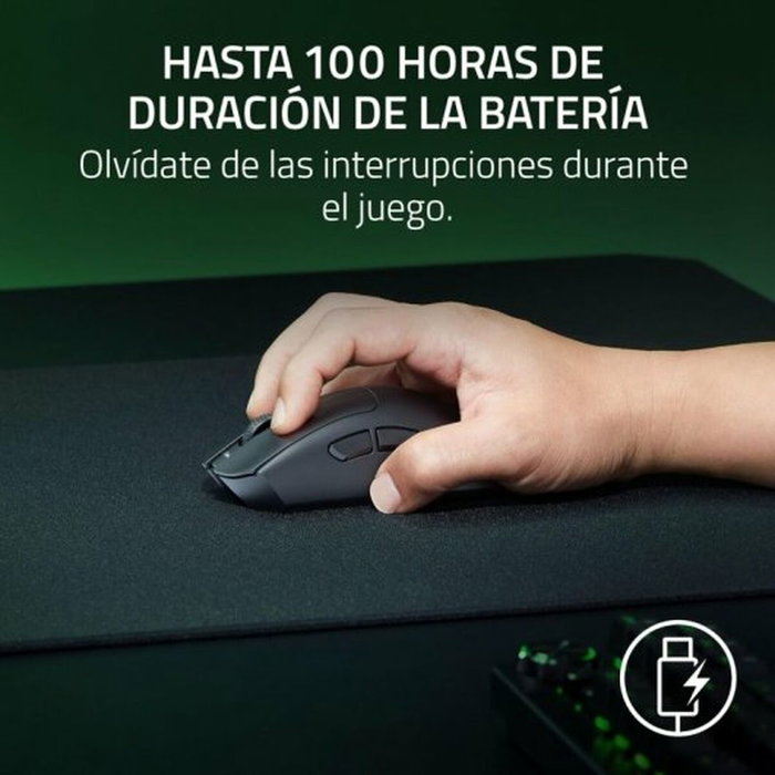 Razer DeathAdder V3 HyperSpeed Ratón Gaming Ergonómico Negro