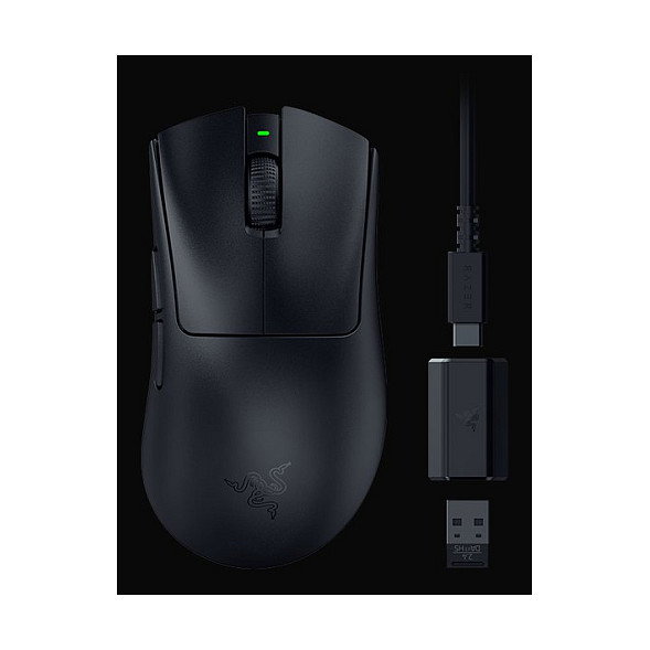 Razer DeathAdder V3 HyperSpeed Ratón Gaming Ergonómico Negro