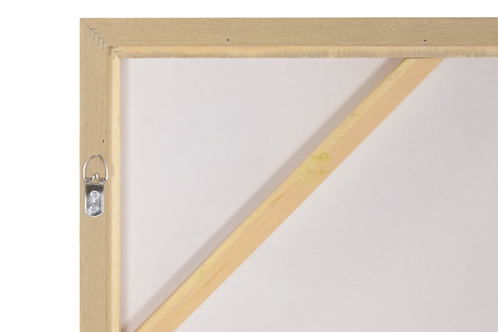DKD Home Decor Cuadro Abstracto Marron y Blanco 90 x 120 x 4 cm - Lienzo PS - 2 Unidades
