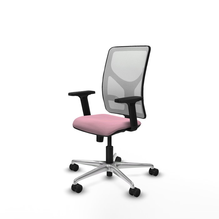 PIQUERAS Y CRESPO Silla de oficina Motilla Rosa y Blanco PIQUERAS Y CRESPO Silla de oficina Motilla Rosa y Blanco