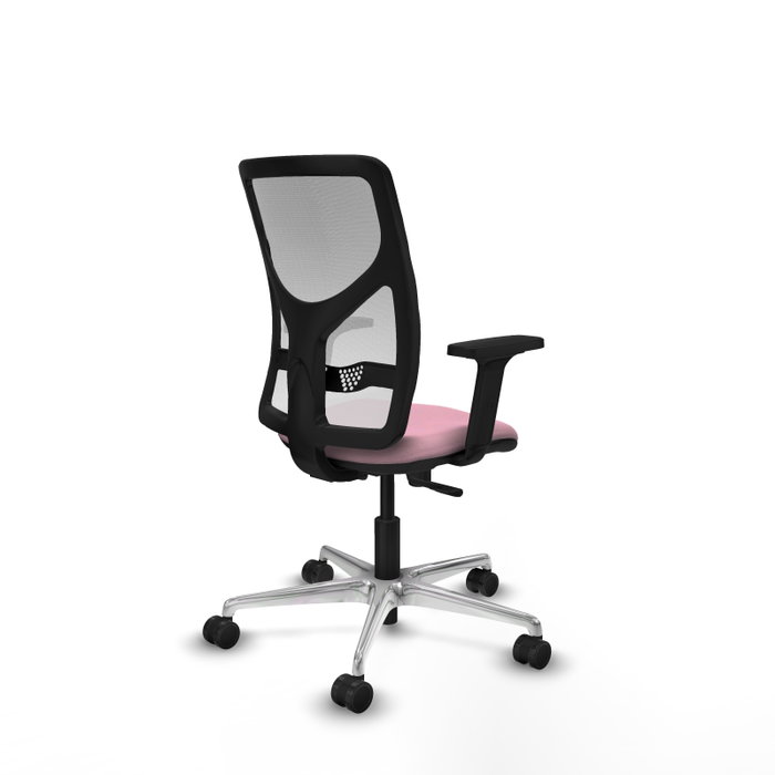 PIQUERAS Y CRESPO Silla de oficina Motilla Rosa y Blanco PIQUERAS Y CRESPO Silla de oficina Motilla Rosa y Blanco