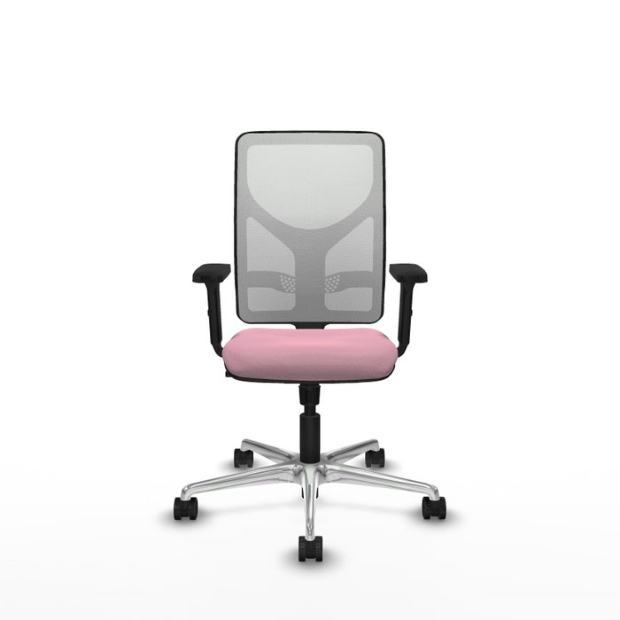 PIQUERAS Y CRESPO Silla de oficina Motilla Rosa y Blanco PIQUERAS Y CRESPO Silla de oficina Motilla Rosa y Blanco