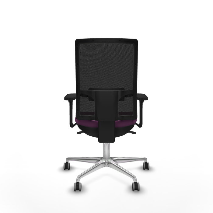 PIQUERAS Y CRESPO Silla de oficina Horna con Mecanismo Sincro Morado y Negro