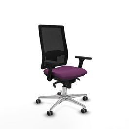PIQUERAS Y CRESPO Silla de oficina Horna con Mecanismo Sincro Morado y Negro