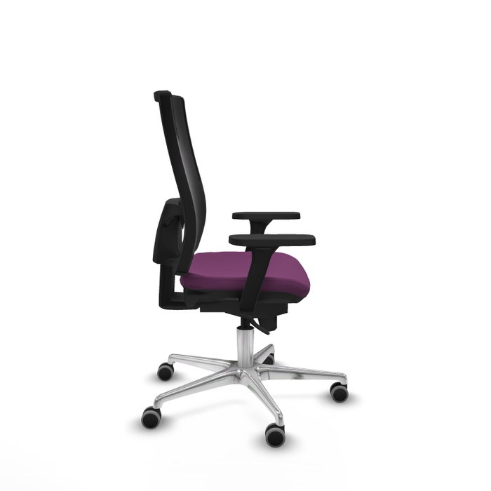 PIQUERAS Y CRESPO Silla de oficina Horna con Mecanismo Sincro Morado y Negro