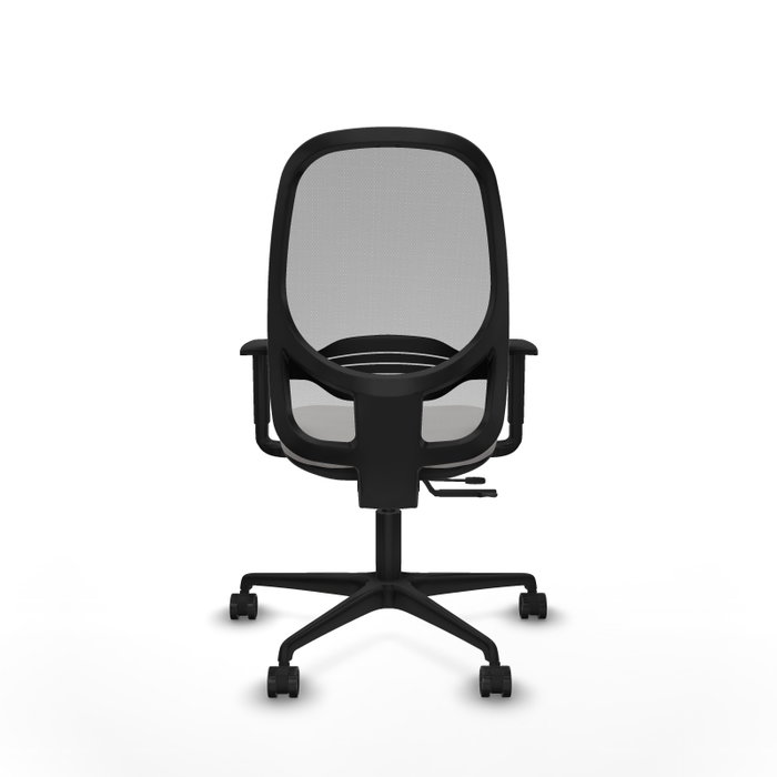PIQUERAS Y CRESPO Silla de oficina Cilanco con mecanismo Sincro/Traslack, Blanco y Gris