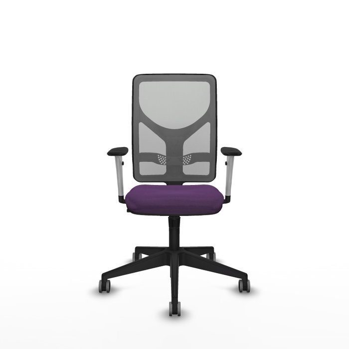 PIQUERAS Y CRESPO Silla de oficina Motilla con mecanismo Sincro, Morado y Gris