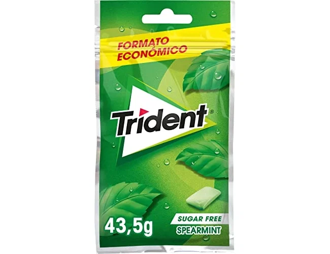Trident Chicles Grageas Sabor Hierbabuena Sin Azúcar