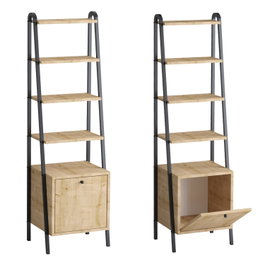 Hanah Home Estantería Sapphire Oak, Black