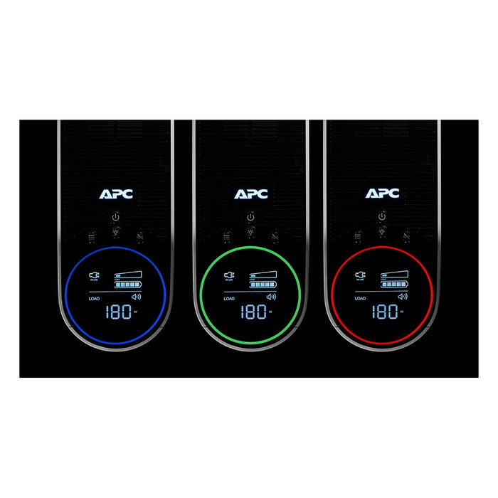APC UPS Back-UPS Pro BGM2200B-GR 2200VA 1320W 4xSchuko 2xIEC C13 Torre con RGB Beleuchtung