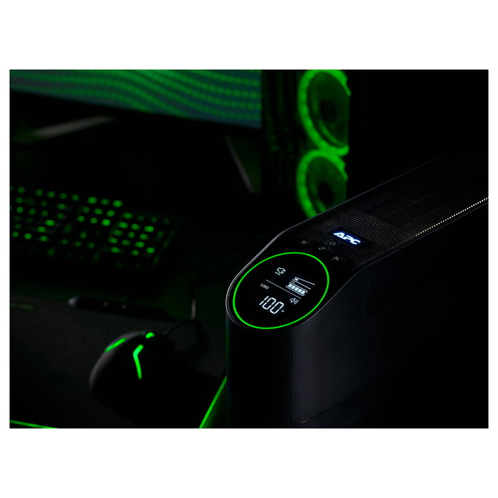 APC UPS Back-UPS Pro BGM2200B-GR 2200VA 1320W 4xSchuko 2xIEC C13 Torre con RGB Beleuchtung