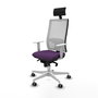 PIQUERAS Y CRESPO Silla de oficina Horna con mecanismo Sincro, Morado y Blanco