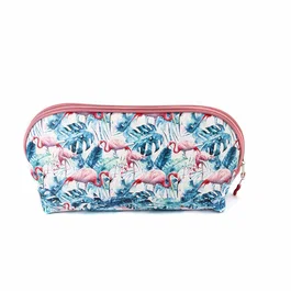 Oh My Pop Neceser Jelly Flamenco Tropical Verde PVC 18x34x11cm Capacidad 7L