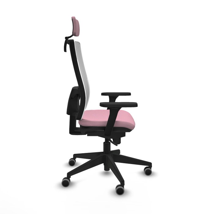 PIQUERAS Y CRESPO Silla de oficina Horna Rosa y Blanco