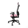 PIQUERAS Y CRESPO Silla de oficina Horna Rosa y Blanco