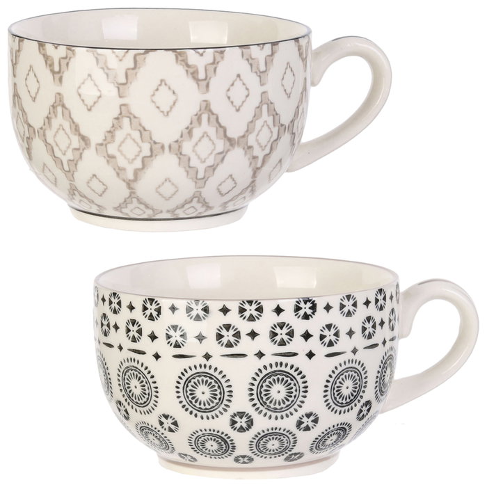 Home Deco Factory Taza Mirage 350 ml Cerámica Surtida
