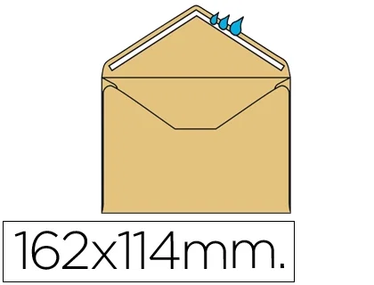 Liderpapel Sobre n.23 Crema C6 114x162 mm Engomado Caja de 500 unidades Liderpapel Sobre n.23 Crema C6 114x162 mm Engomado Caja de 500 unidades