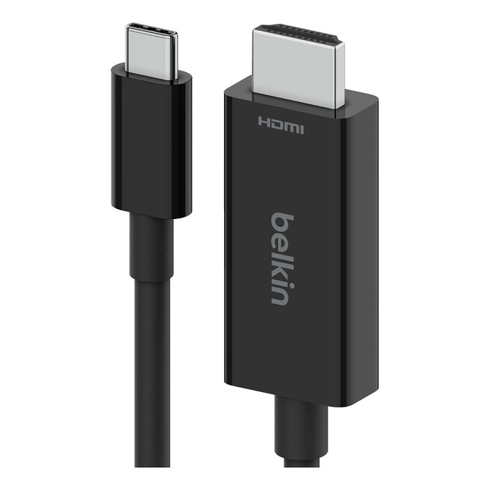 Belkin AVC012bt2MBK Cable USB C a HDMI 2.1, 2m, Resolución 8K 60Hz, HDR10+, Negro