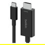 Belkin AVC012bt2MBK Cable USB C a HDMI 2.1, 2m, Resolución 8K 60Hz, HDR10+, Negro