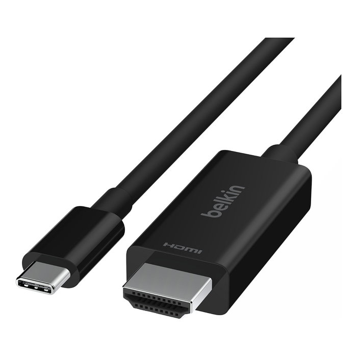 Belkin AVC012bt2MBK Cable USB C a HDMI 2.1, 2m, Resolución 8K 60Hz, HDR10+, Negro