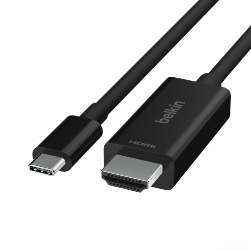 Belkin AVC012bt2MBK Cable USB C a HDMI 2.1, 2m, Resolución 8K 60Hz, HDR10+, Negro