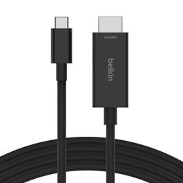 Belkin AVC012bt2MBK Cable USB C a HDMI 2.1, 2m, Resolución 8K 60Hz, HDR10+, Negro