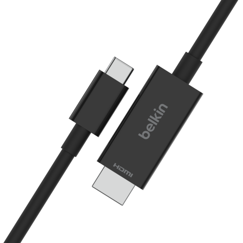 Belkin AVC012bt2MBK Cable USB C a HDMI 2.1, 2m, Resolución 8K 60Hz, HDR10+, Negro