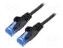 GOOBAY Patch cord Cat 6a U/UTP 3m Negro