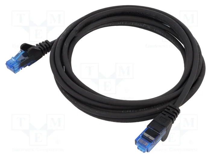 GOOBAY Patch cord Cat 6a U/UTP 3m Negro
