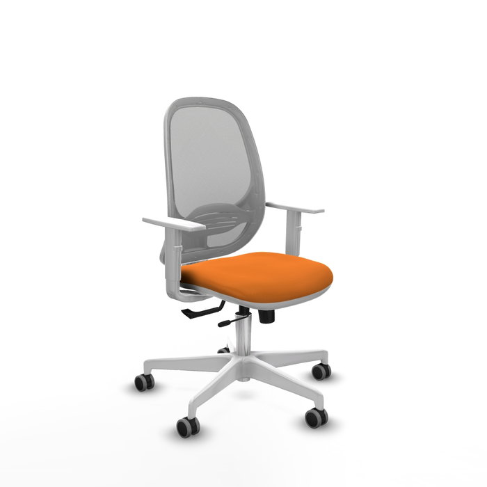 PIQUERAS Y CRESPO Silla de oficina Cilanco Naranja y Gris PIQUERAS Y CRESPO Silla de oficina Cilanco Naranja y Gris