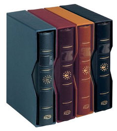 Album De Monedas Pardo 4 Anillas Euro Con Cajetin Marron