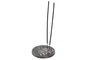 DKD Home Decor Soporte para Incienso de Madera con Elefante, Plateado